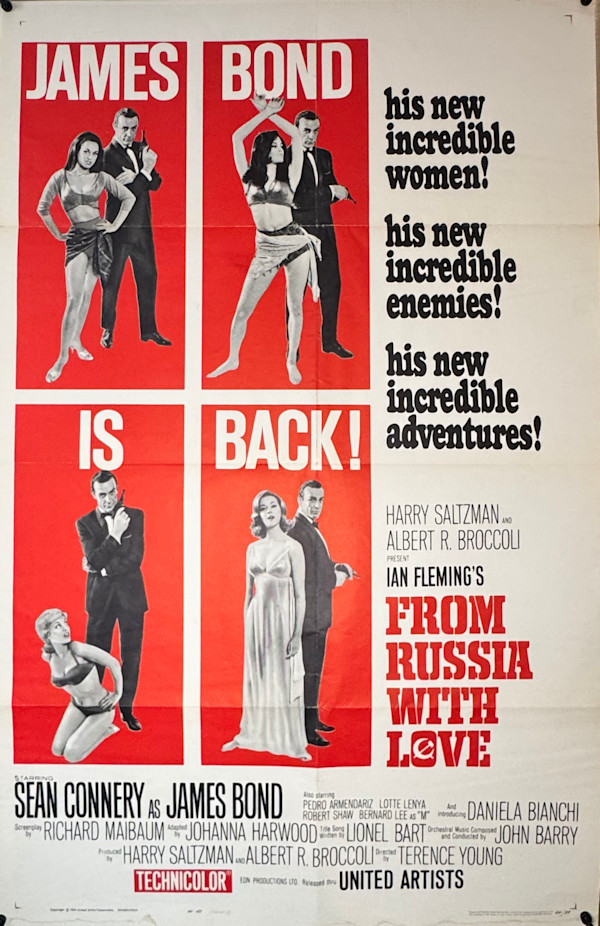 From Russia with Love, US 1-Sheet, Style B, 1964, Image 1.