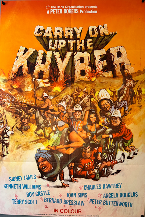 Carry On Up the Khyber, 1968 British One-Sheet, Image 1.
