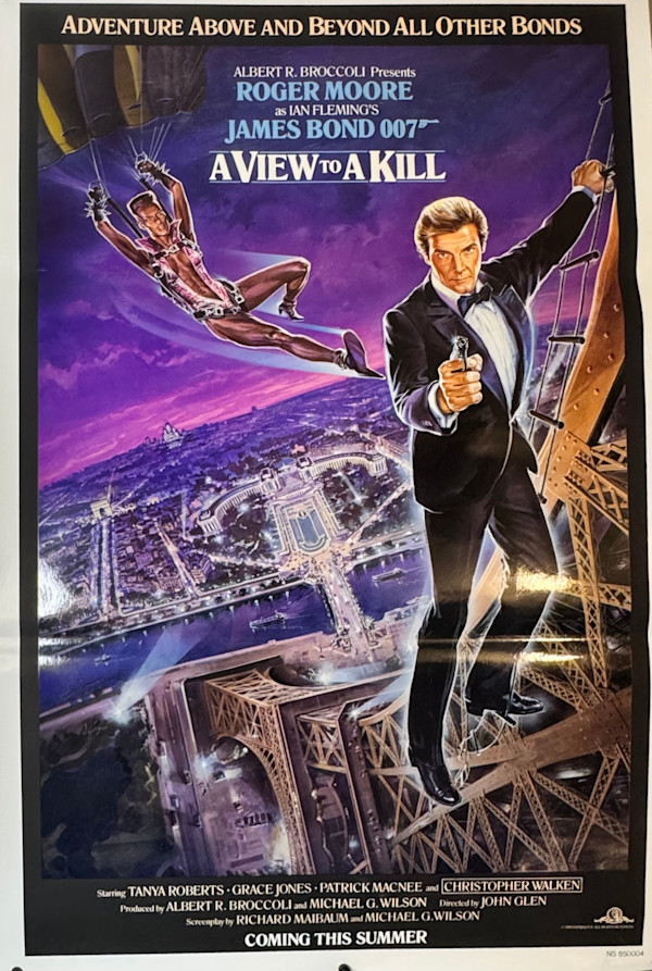A View to a Kill 1985 US One Sheet Advance by Dan Goozee, Image 1.
