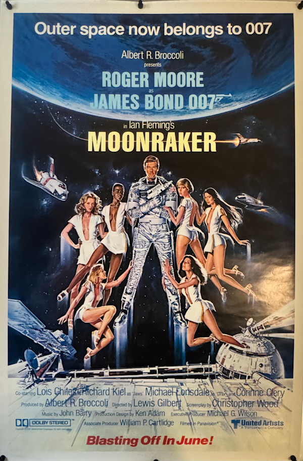 Moonraker, 1979, US One Sheet Advance by Dan Goozee, Image 1.