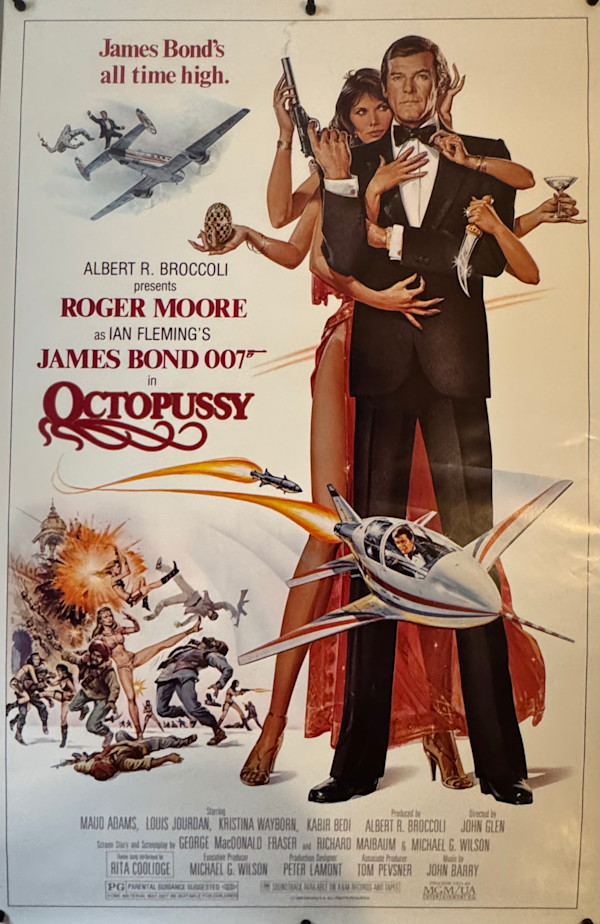 Octopussy, 1983. US One Sheet by Dan Goozee, Image 1.