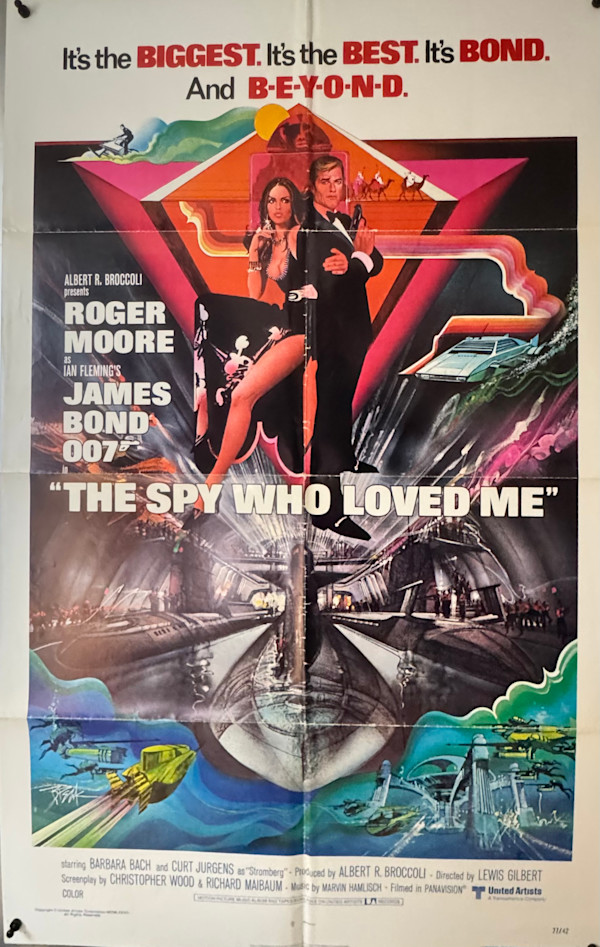 The Spy Who Loved Me, 1977, US One Sheet by Bob Peak, Image 1.