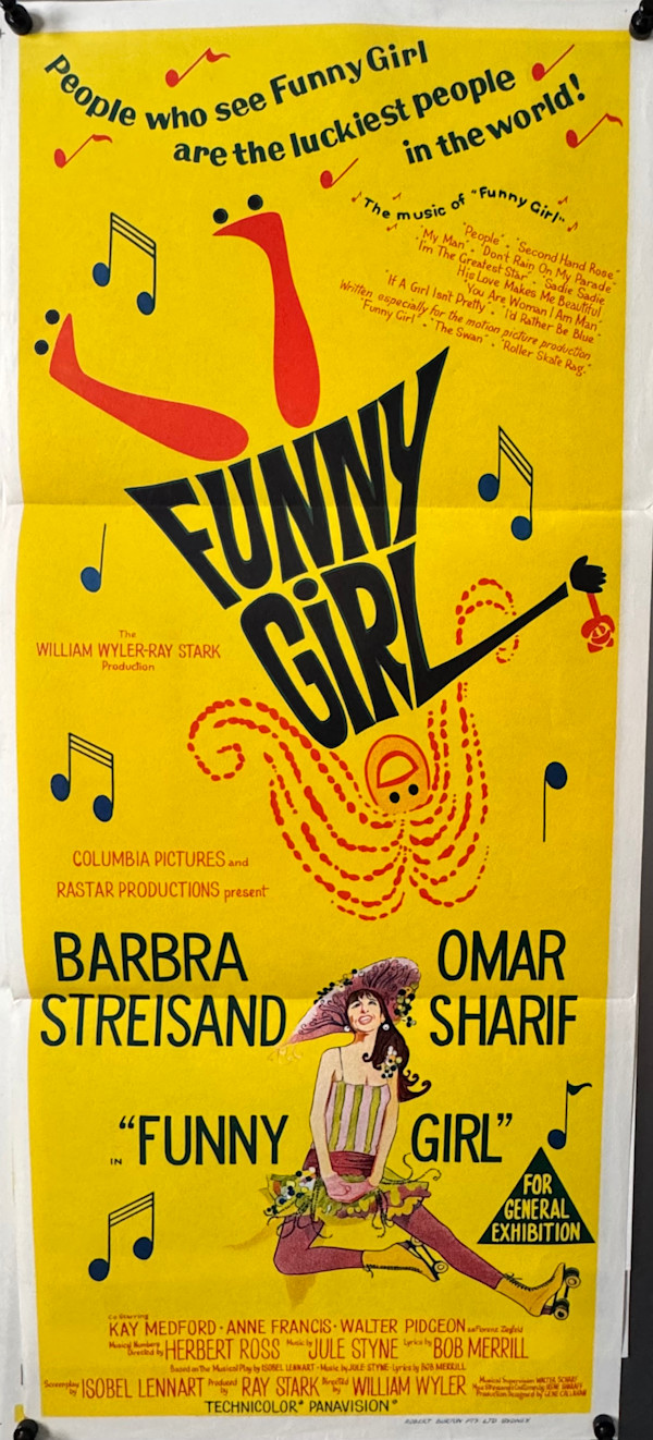 Funny Girl 1969. Australian Daybill