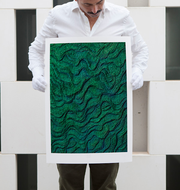 OCEAN GREEN, Print limited edition. by JAVIER LEÓN PÉREZ