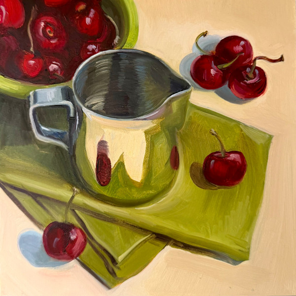 Cherries with Silver by Lindsay Shillington