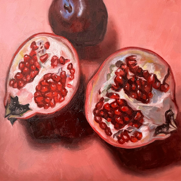 Split Pomegranate by Lindsay Shillington