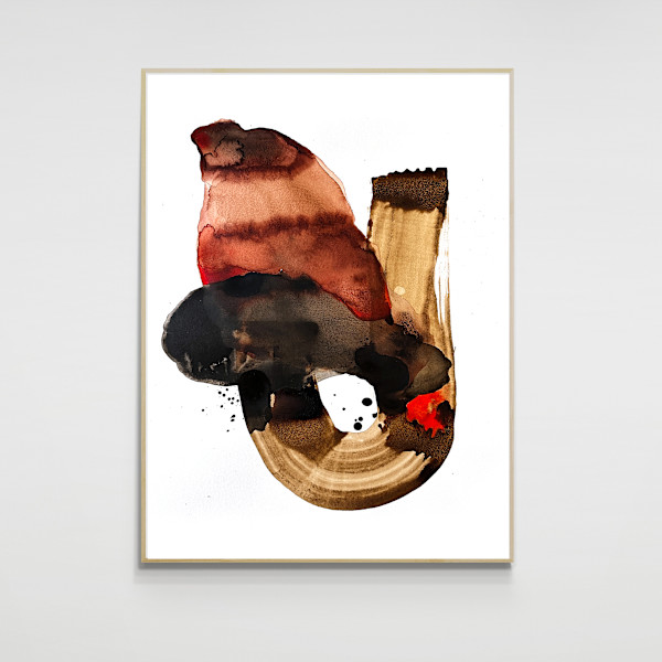Black Walnut, Avocado Ink #2 by Jaclyn Gordyan