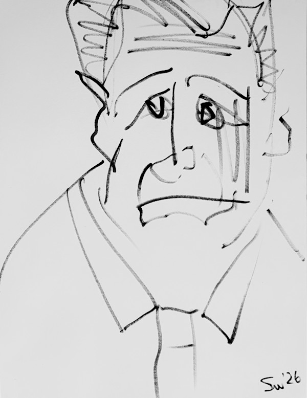 Brother Charles (b. 1948) (Study) by Susanne Cäcilie Walther, Image 1.