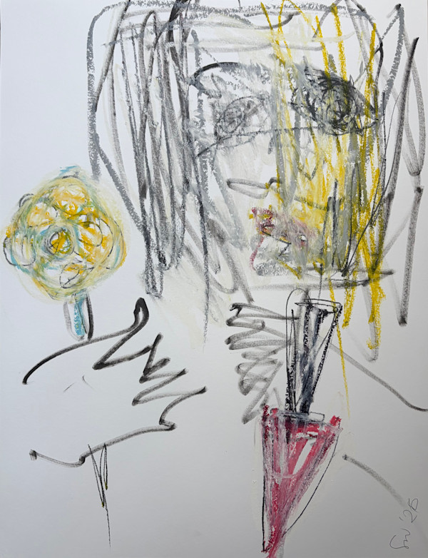 The Sister, With Flower And Knife (Study) by Susanne Cäcilie Walther
