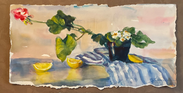 Geraniums & Lemons by Shauna Shane, Image 1.