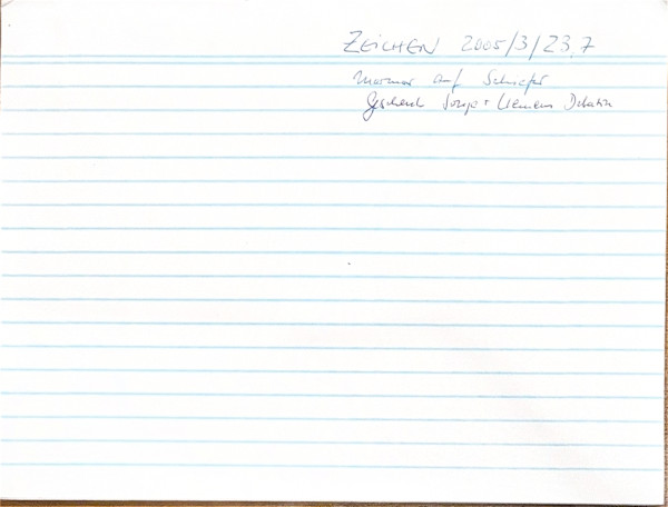 Zeichen 2005-3-23.7 by Gisela Weber