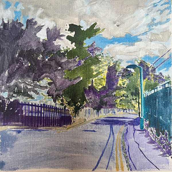 Coppermill Lane (Purple) by Sarah Dee Barrett