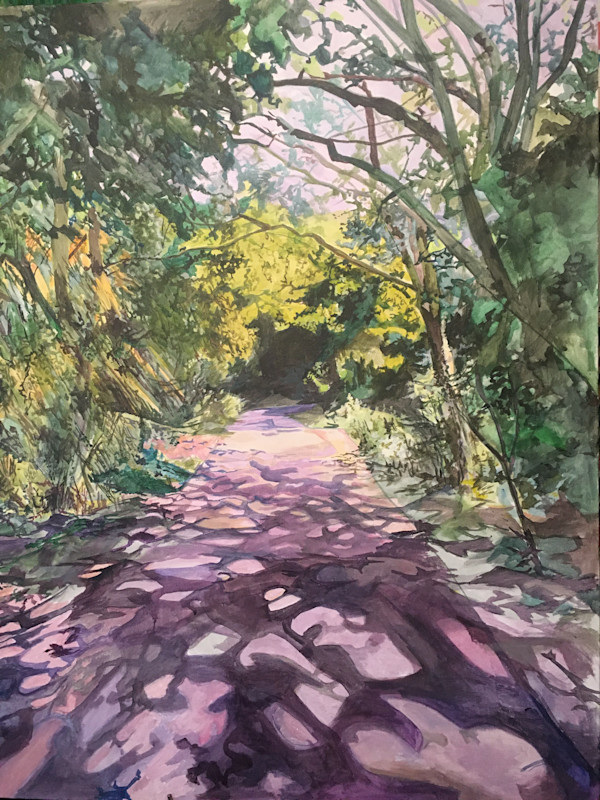 Hackney Path (Dappled Purple) by Sarah Dee Barrett