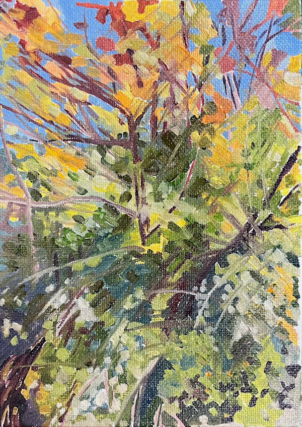 Mini Fiery Leaves by Sarah Dee Barrett