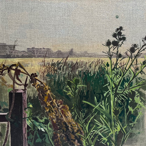 Hazy View over Walthamstow Marshes by Sarah Dee Barrett