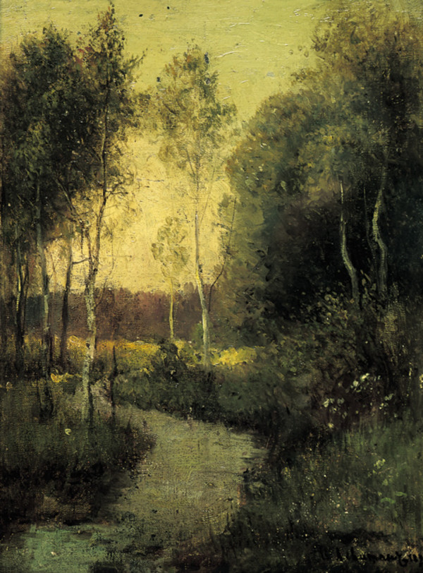 Betulle lungo la riva by Isaak Il’ich Levitan