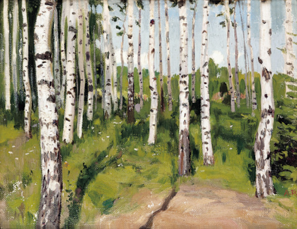 Bosco di betulle by Arcadij Aleksandrovich Rjlov