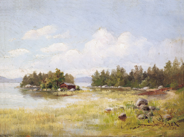 Casetta sul lago by Josip Jevstafievich Kratchkovskij