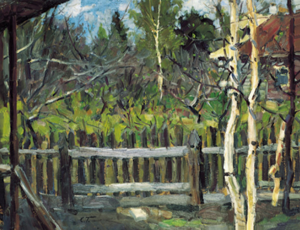 Dacia nel bosco by Sergej Vasil’evich Gerasimov