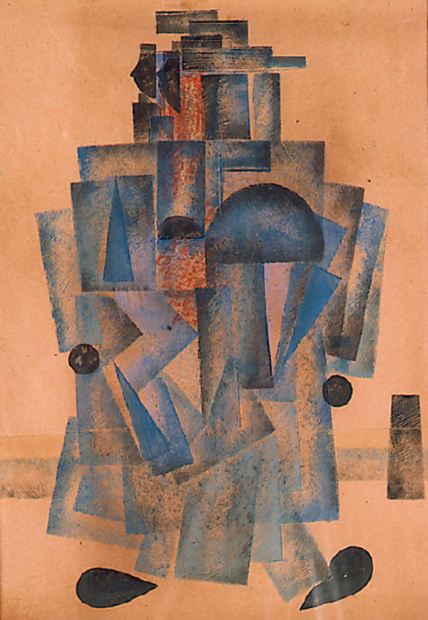 Figura in azzurro by Kazimir Severinovich Malevich