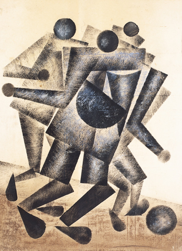 Gioco al pallone by Kazimir Severinovich Malevich