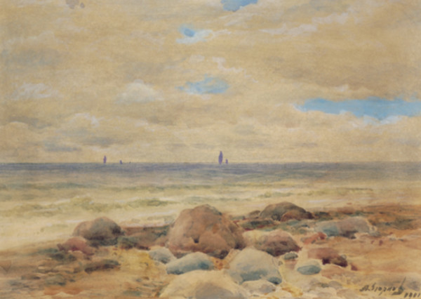 La riva del Baltico by Aleksandr Semionovich Egornov