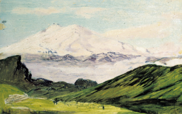 Paesaggio montano by Nikolaj Nikanorovich Dubovskoij