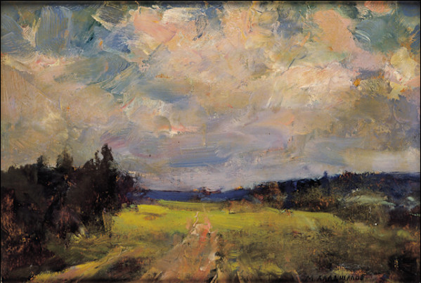 Radura nel bosco by Emmanuil (Manuil, Manuk) Christoforovich Aladzhalov