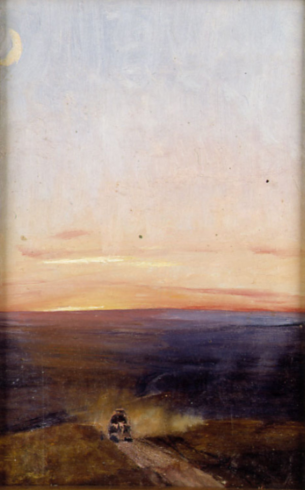 Tramonto con la luna by Nikolaj Nikanorovich Dubovskoij