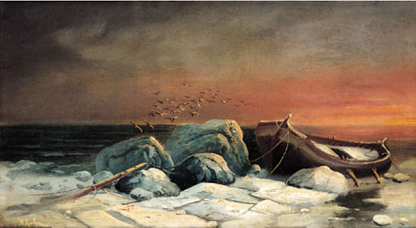 Tramonto sugli scogli by July Julevich (Julius) Sergius von Klever