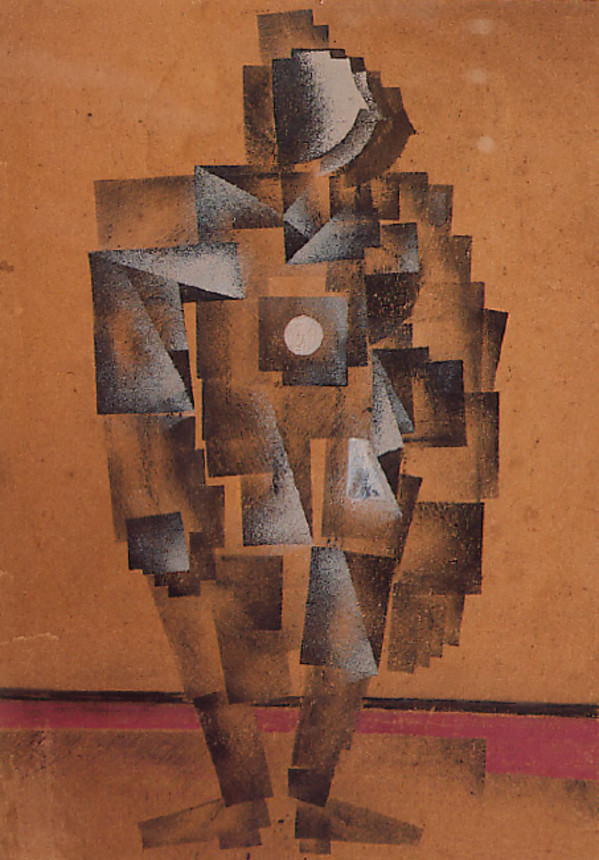 Uomo con cerchio bianco by Kazimir Severinovich Malevich
