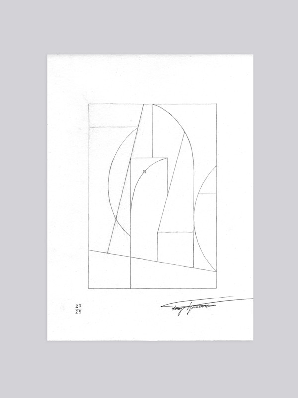 Original Pencil Drawing #24 (251 East 71st Street) by Tony Sjoman, Image 1.