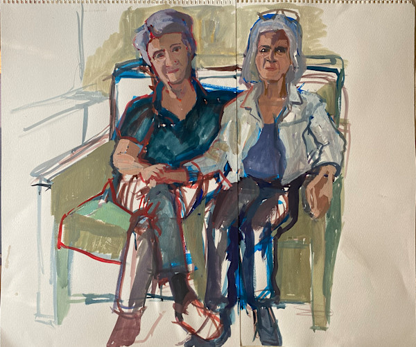 Manuela Soares and Jeanne Betancourt, preliminary study by Elizabeth de Bethune