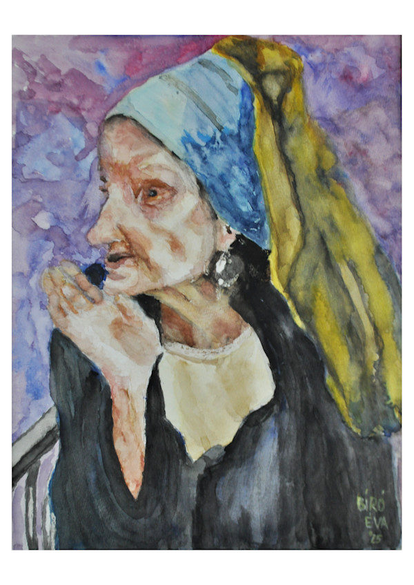 Aunt with Pearl Earring by Eva Biro
