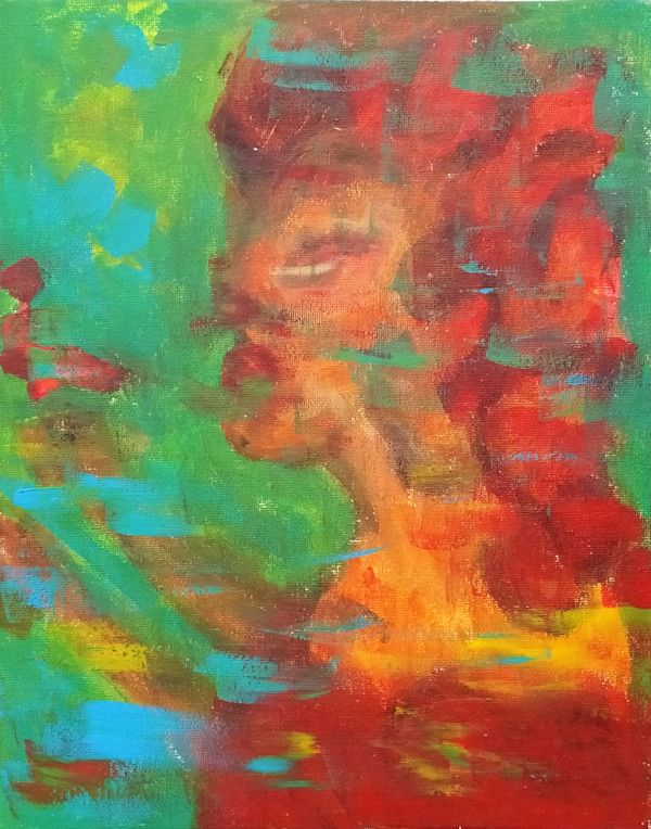 Woman in Red by Eva Biro