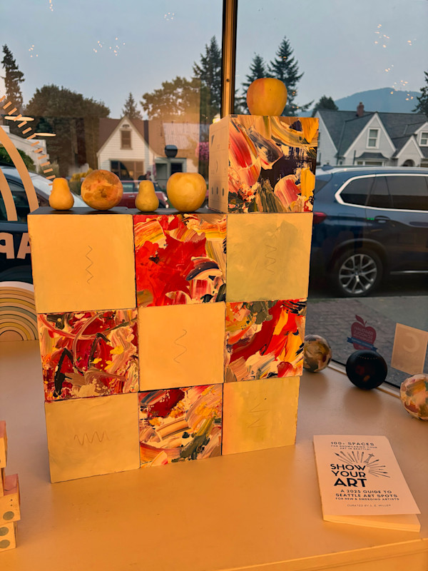 10-Block Prime Numbers Puzzle (3 x 3 grid  with key block - 6 inch cubes) by Juliet Fiss