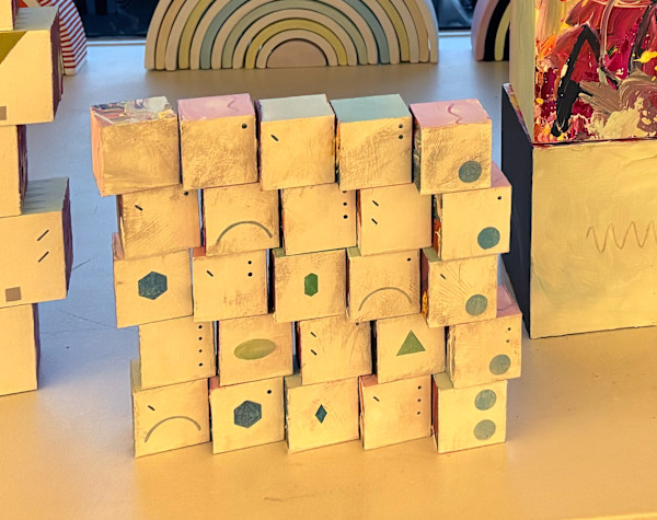 25-Block Prime Numbers Puzzle (5 x 5 grid - 1.75 inch cubes) by Juliet Fiss