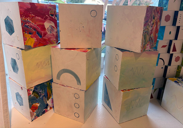 10-Block Prime Numbers Puzzle  (6 in. cubes) by Juliet Fiss