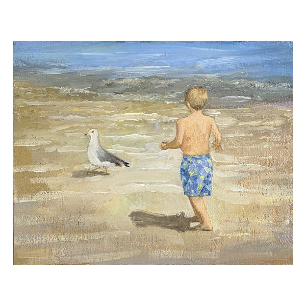 Chasing a Seagull by Barry Olofsson, Image 1.