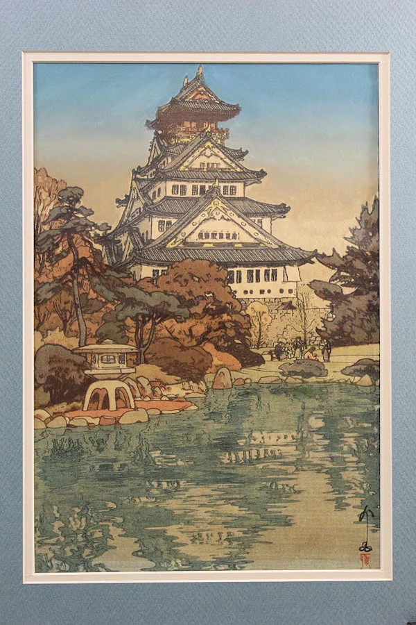 Osaka Castle by HIROSHI YOSHIDA, Image 6.