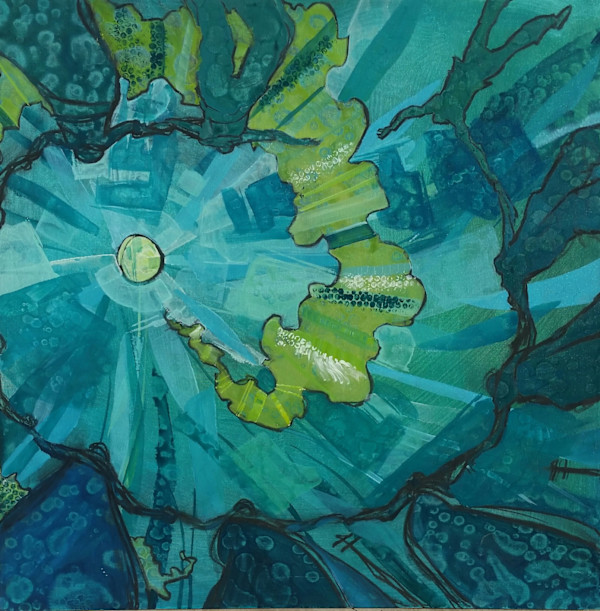Circle Of Friends - Teal by Tony Hyden