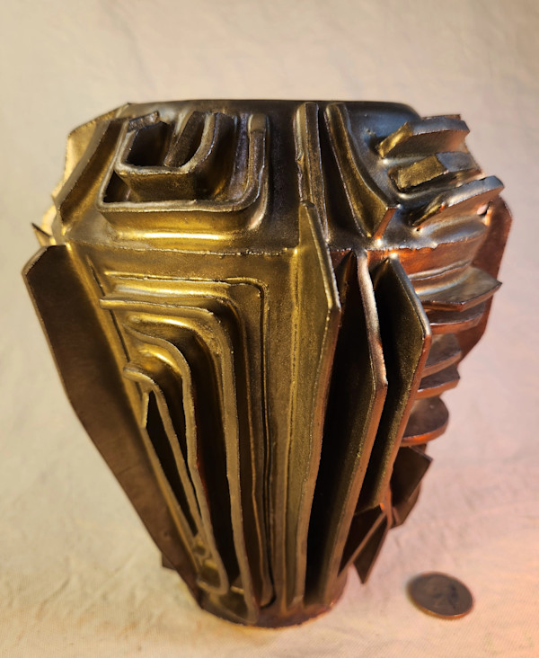 Bronze Assemblage Vase IV by Tony Hyden