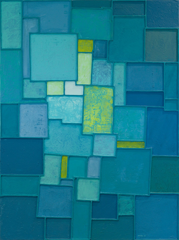 Teal Blocks by Tony Hyden, Image 2.