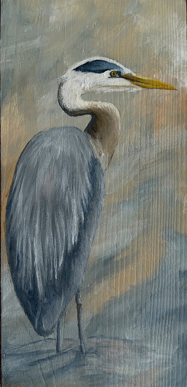 Blue Heron by Erica Kyle Creations