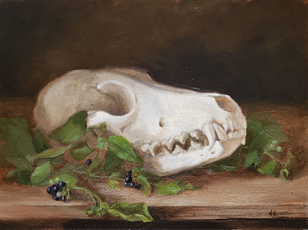 Coyote with Nightshade by Michelle Dahl