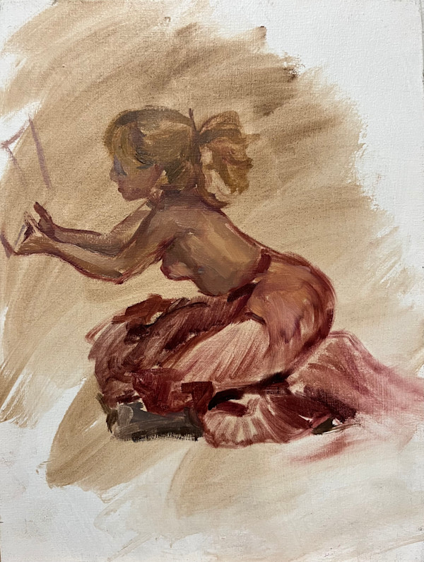 Hannah Reading by Michelle Dahl