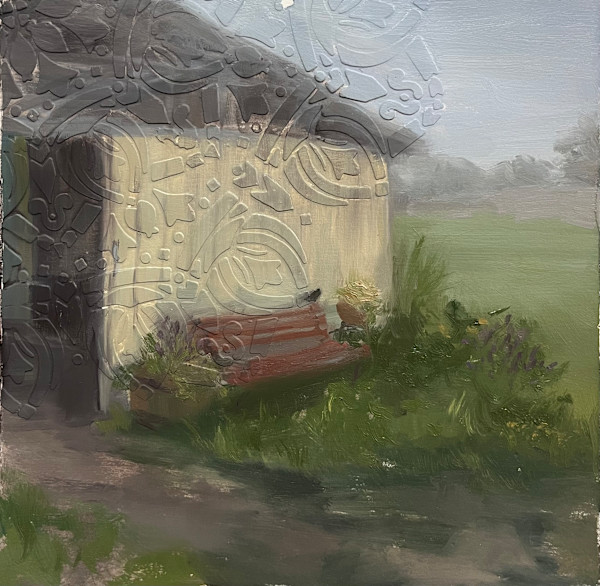 Plein air, with Textured ground by Michelle Dahl