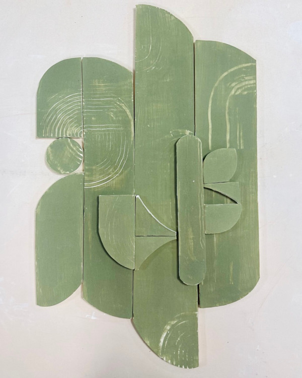 Green Mod Study 7 by Carla Roth