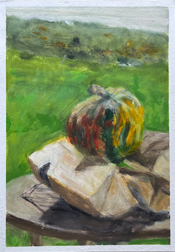 Outdoor Pumpkin by Leopold Nenning