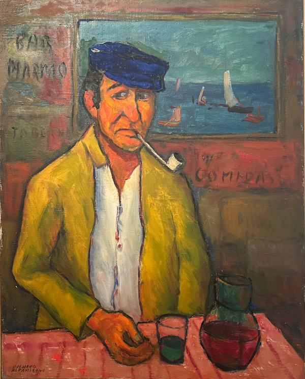 APA084 - Hombre con pipa en el bar by Arturo Pacheco Altamirano, Image 1.